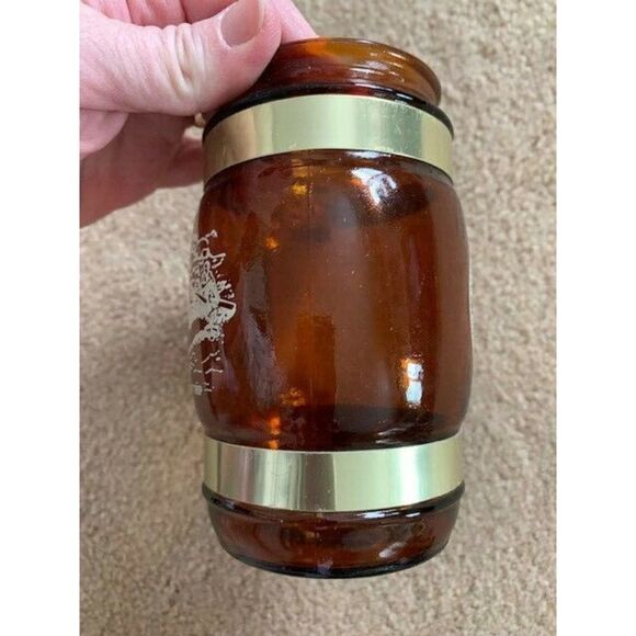 VINTAGE NEW RIVER GORGE BRIDGE WHITE WATER RAFT TRIP AMBER WOOD HANDLE MUG - Picture 3 of 5